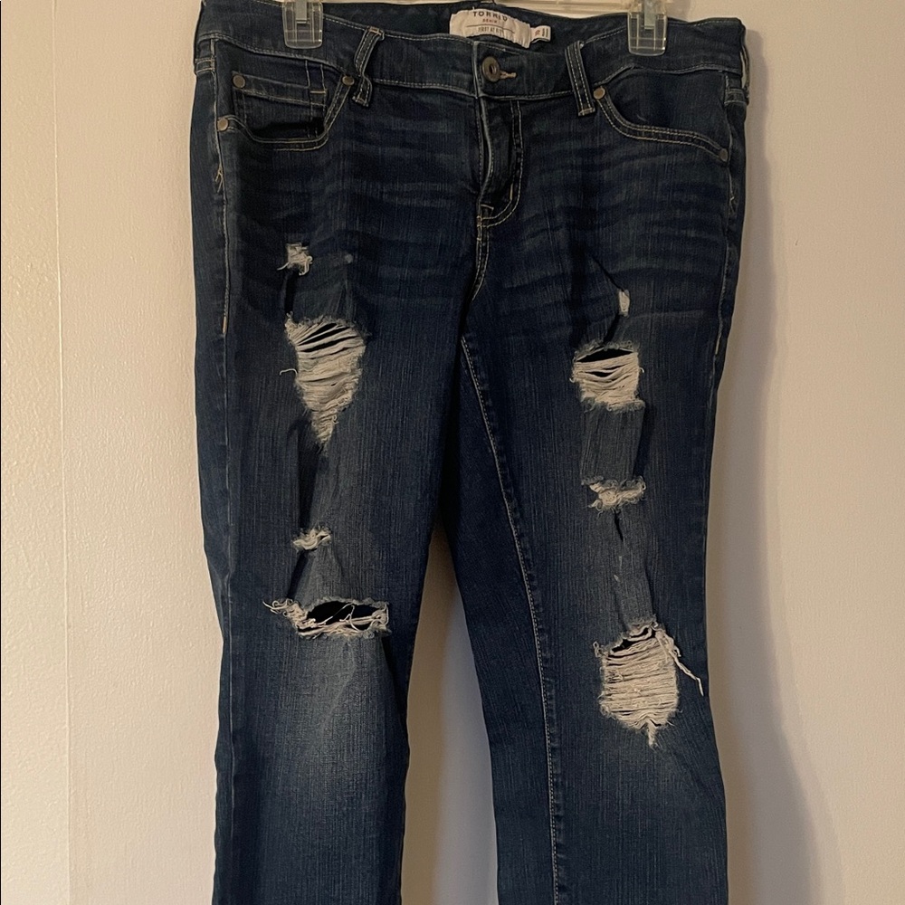 Torrid “Boyfriend Crop” Blue Jeans, Sz 10